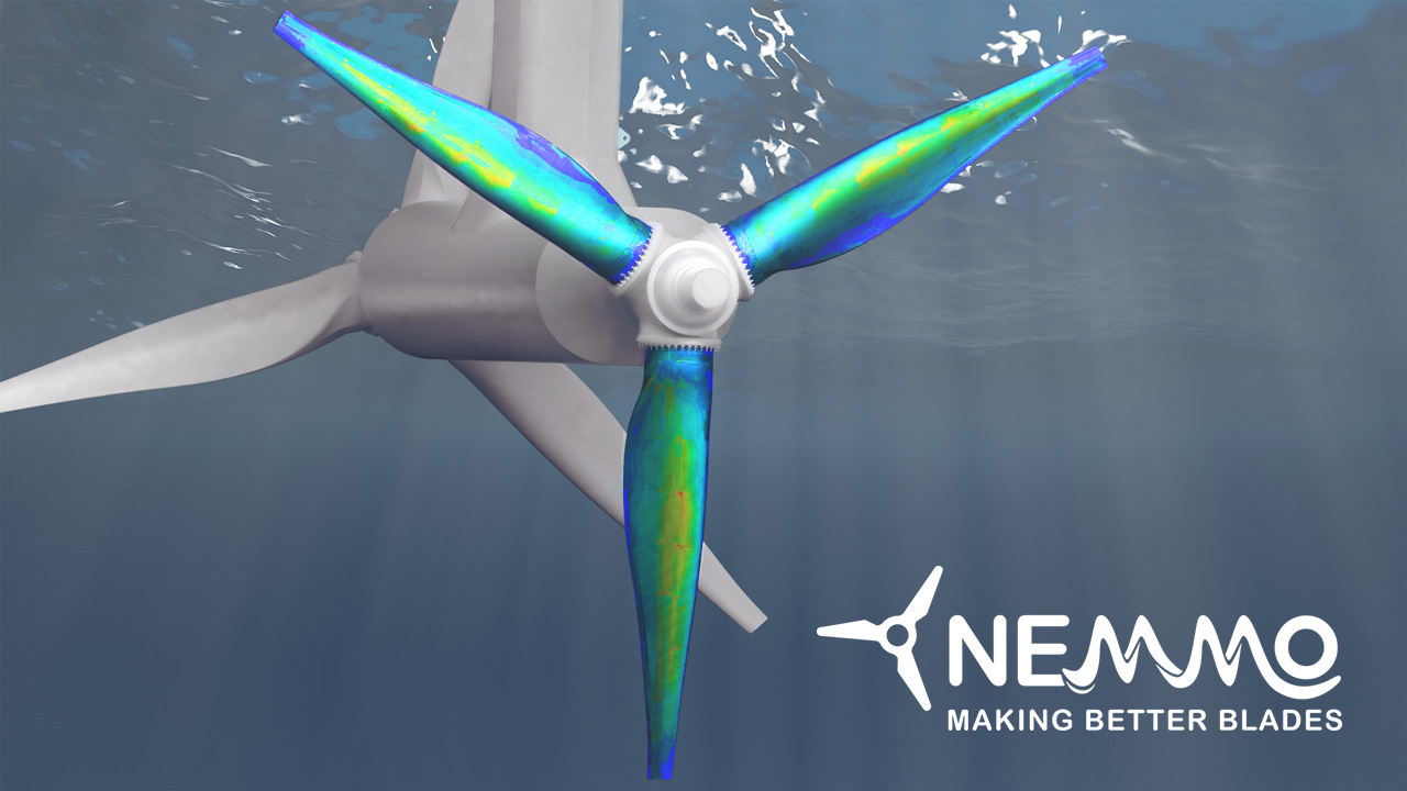 Representación virtual de un aerogenerador del proyecto NEMMO
