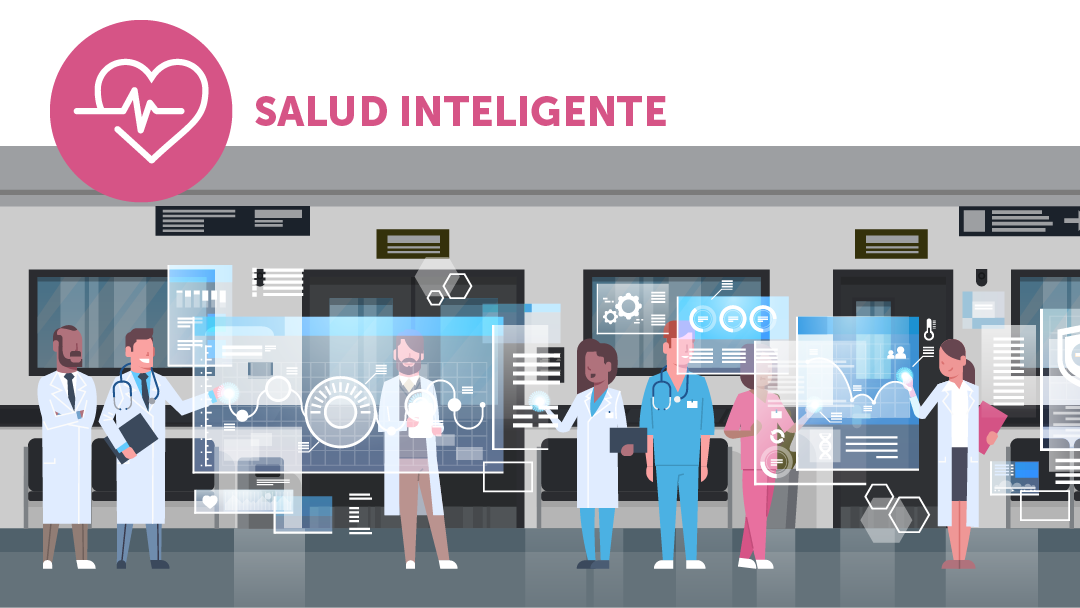 Ilustración de salud inteligente