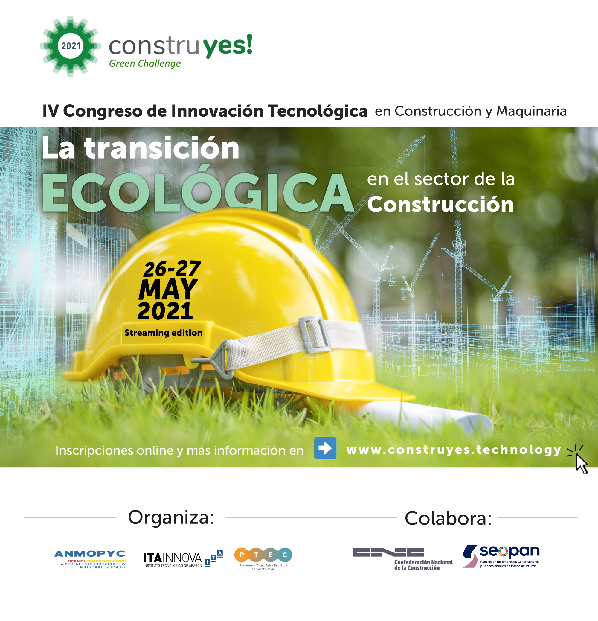 El congreso construyes! se centrará en la transición ecológica, la tecnología y la digitalización