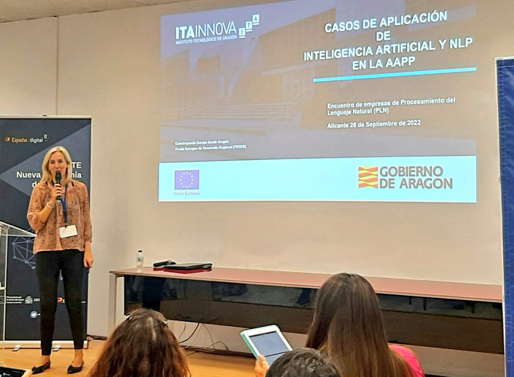 ITAINNOVA participa en Alicante en una presentación a empresas de PLN para el PERTE de la Lengua