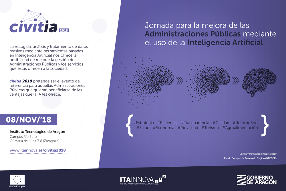 ITAINNOVA organiza una jornada sobre Inteligencia Artificial en las Administraciones Públicas