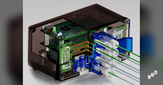 Mu-flow, fluid handling with minimum dead volume.