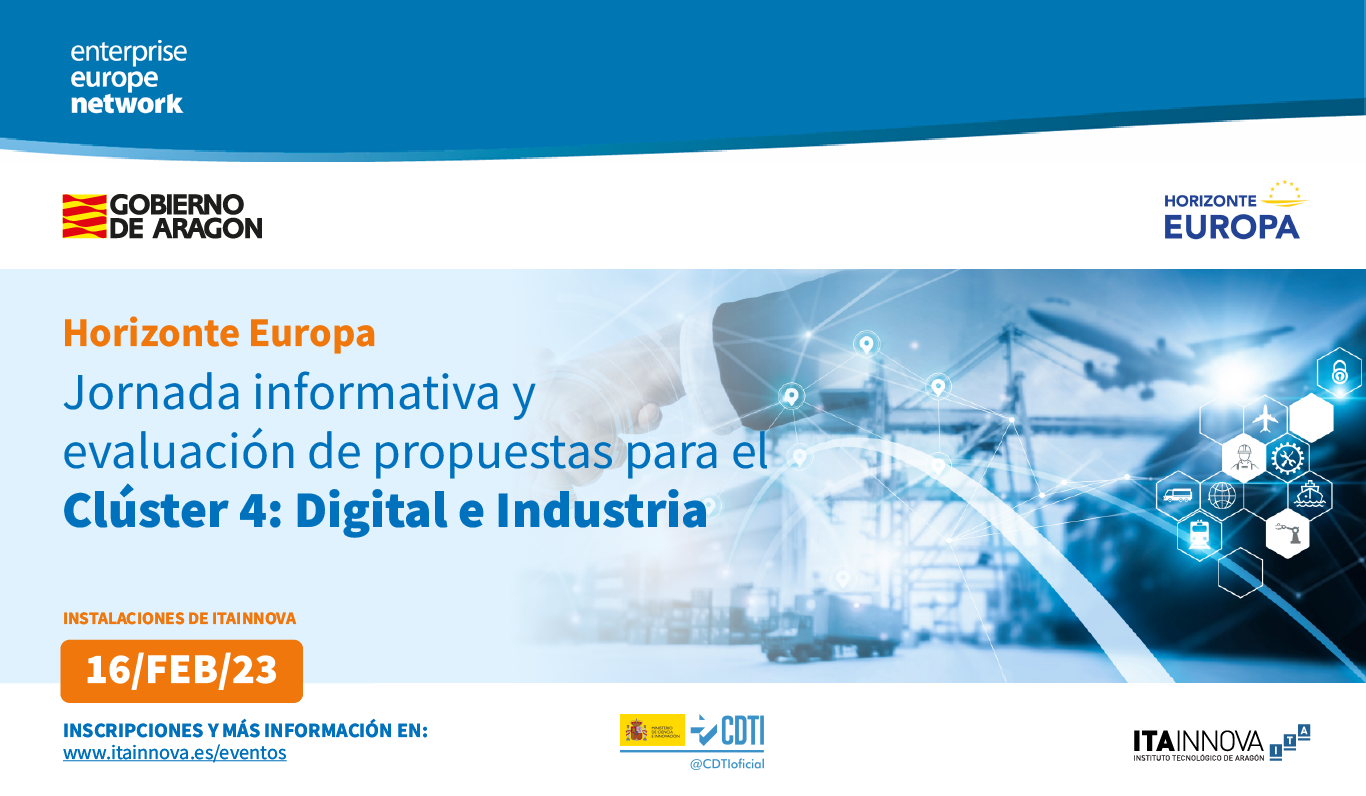 Jornada informativa sobre Horizonte Europa dirigida a las áreas Digital e Industria