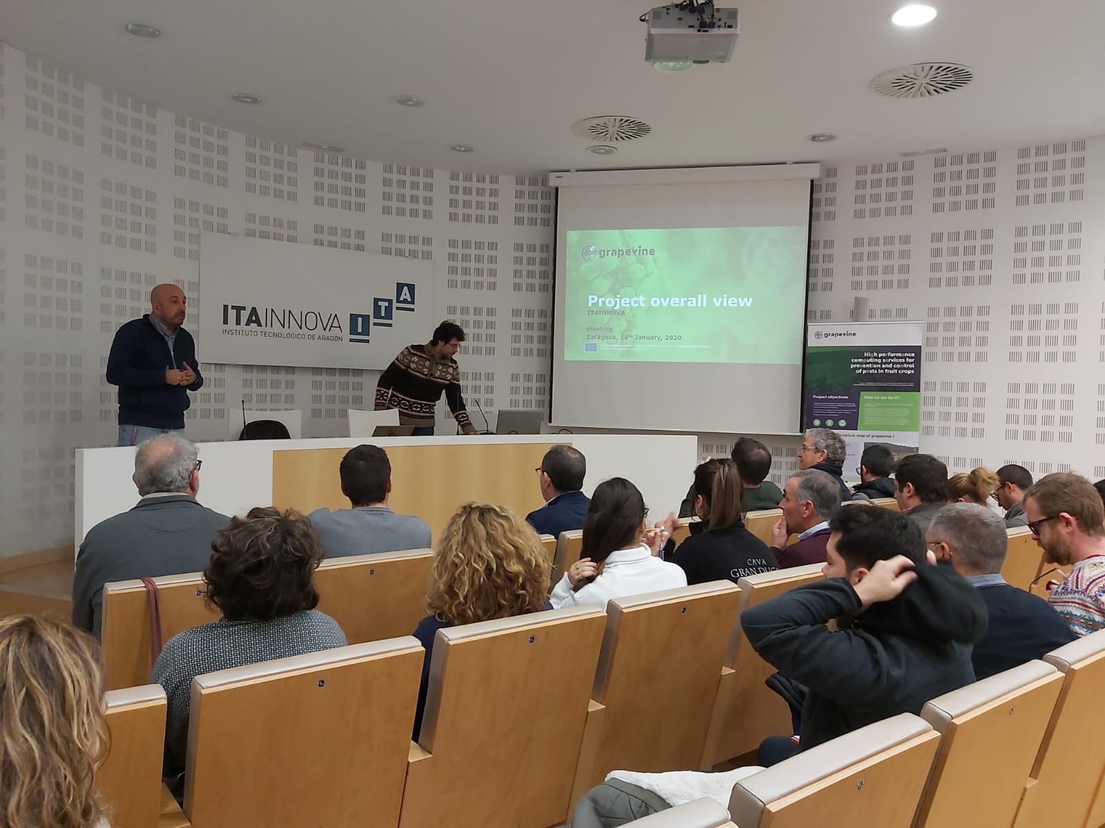 Técnicos agrícolas de D.O. vitícolas conocen en ITAINNOVA el proyecto GRAPEVINE