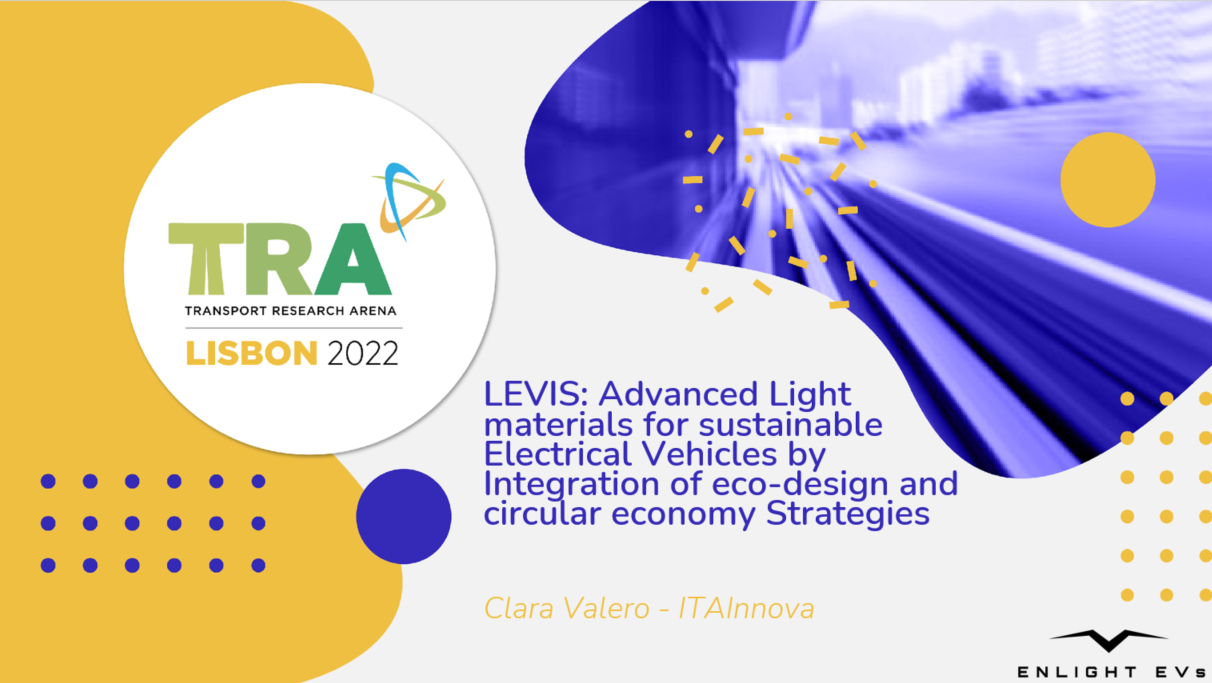 El proyecto LEVIS estará presente en la Conferencia Transport Research Arena, en Lisboa