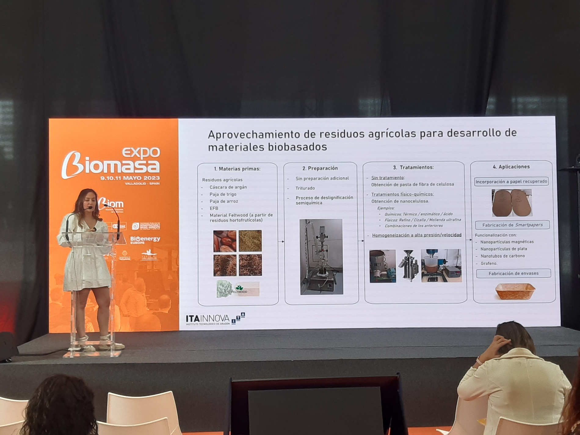 ITAINNOVA habla de biomateriales en la jornada Prácticas inspiradoras para innovar con biomasa