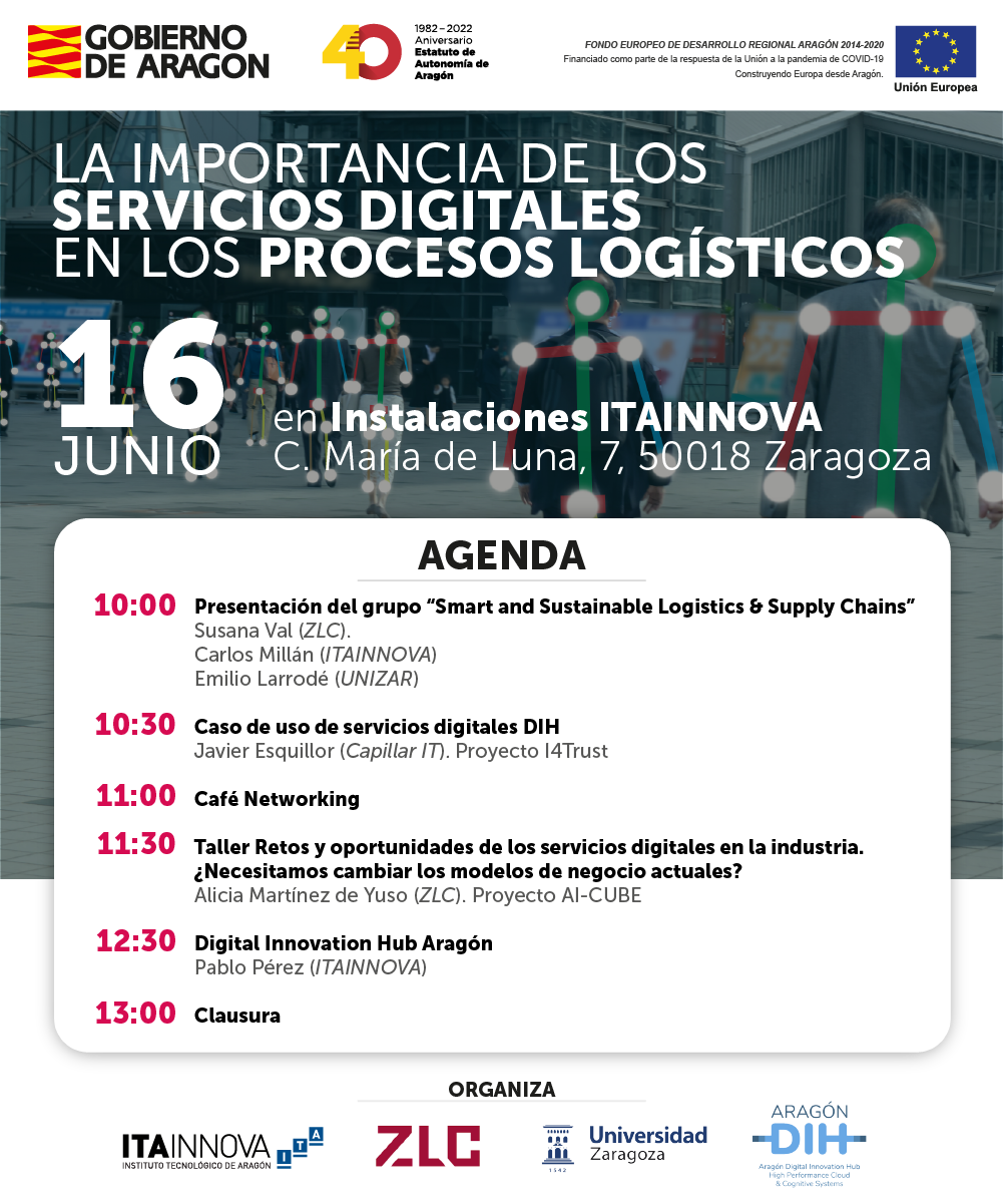 ITAINNOVA acoge  la jornada “La importancia de los servicios digitales en los procesos logísticos”