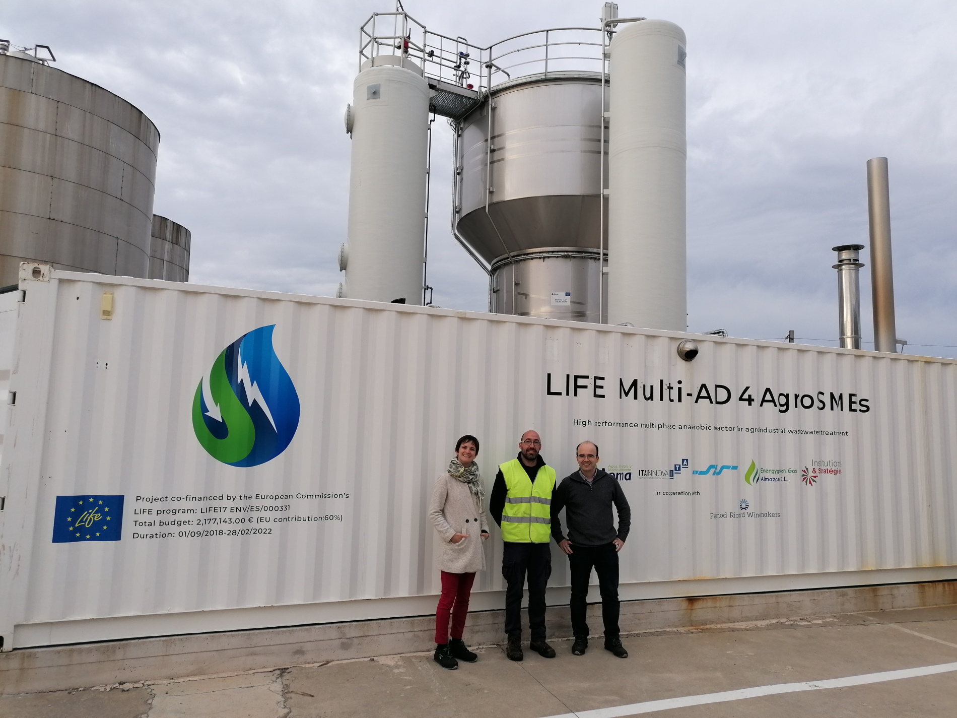 <strong>ITAINNOVA visita la planta de biogás desarrollada en el proyecto LIFE Multi-AD 4 AgroSMEs</strong>