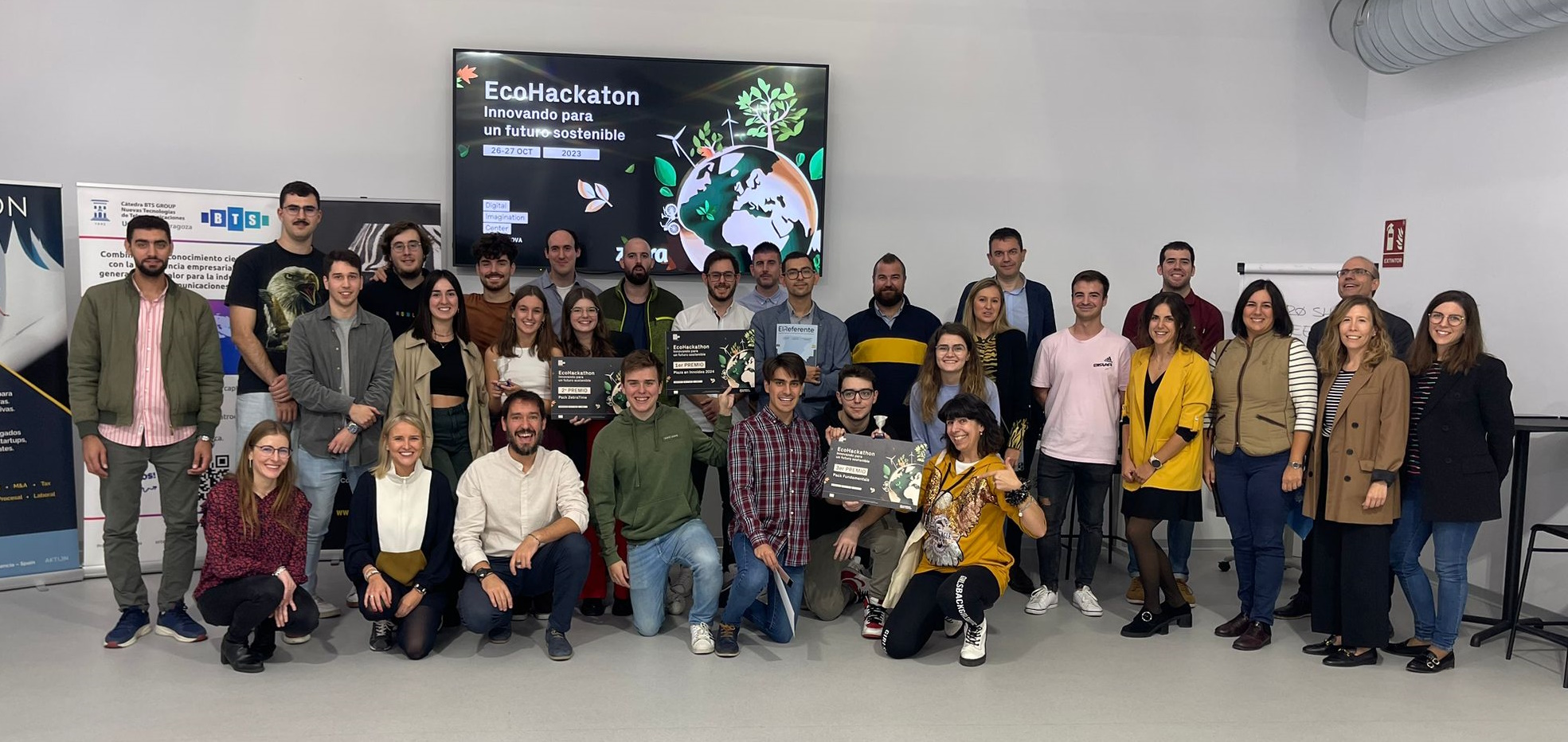 El Ecohackathon de ITAINNOVA premia proyectos de economía circular y de reducción de CO2