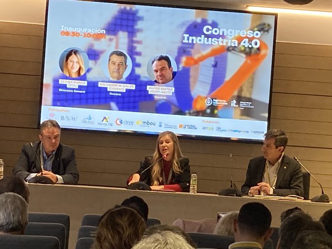 La directora del ITA participa en el congreso Industria 4.0 y destaca el crecimiento de la innovación en la empresa aragonesa