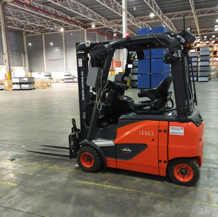 Photograph of the forklift used in the project.