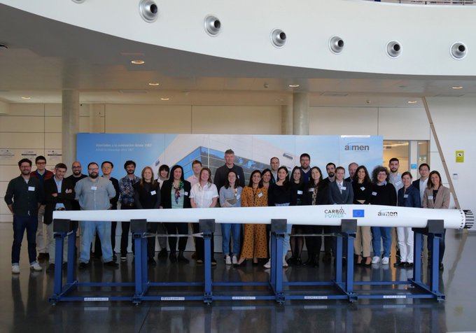 Palas de turbina autorreparables reunión de socios de Carbo4power
