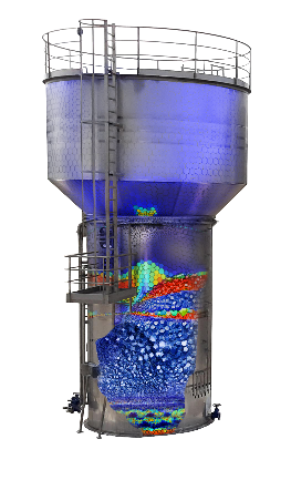 Representation of the Digital Twin of the anaerobic digester for biogas generation from wastewater developed within the framework of the LIFE Multi-AD project.