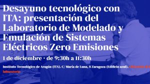 Desayuno tecnológico y presentación del Laboratorio de modelado y emulación de sistemas eléctricos Zero Emisiones del ITA